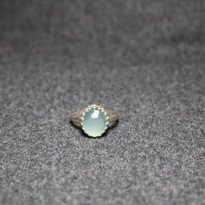 Faceted Aqua Chalcedony set in 925 Sterling Silver